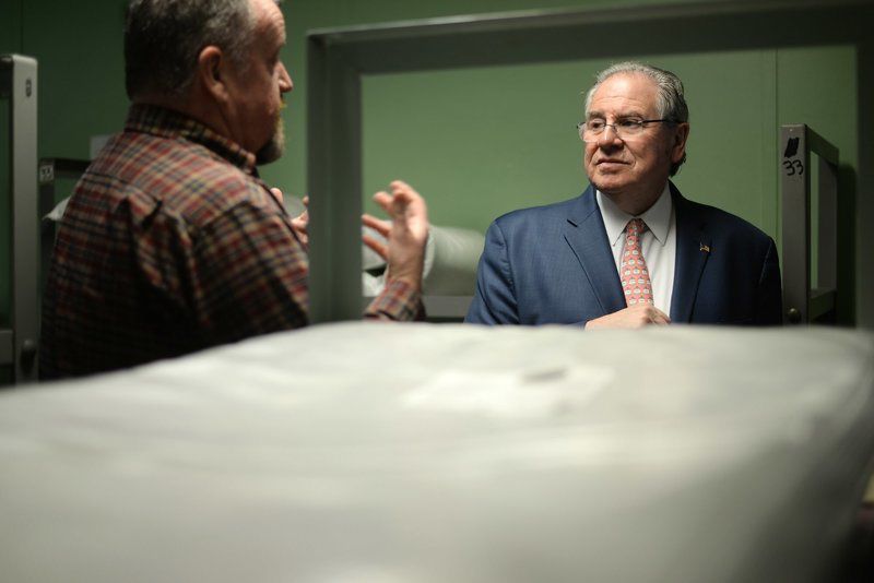 At Pegasus House and Daybreak Shelter, DeLeo hears plea for aid